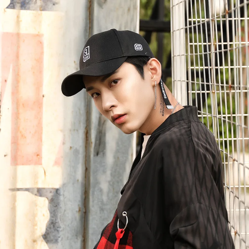 

Hat Women's Summer Korean-style Men's Lettered Embroidered Brim Hat Students Slimming Sun Casual Versatile Curved Brim Baseball