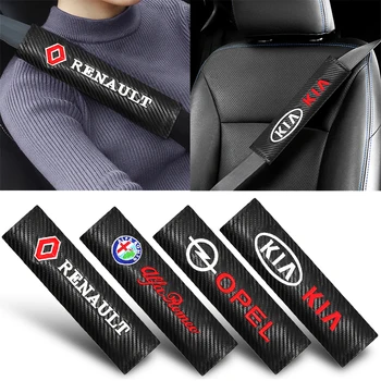 

2pcs Auto Safety Seat Belt Shoulder Cushion Pad protection for AMG OPC FR MINI ST STI Batman Alfa Romeo Car Styling Accessories