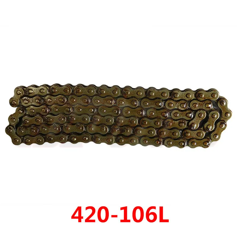 TDPRO Мотоциклетная цепь 420/100/106/108/132 LinksFor CRF 50 70cc 90cc 110cc 125cc 140cc 150cc квадроцикл для Dirt Pit Bike