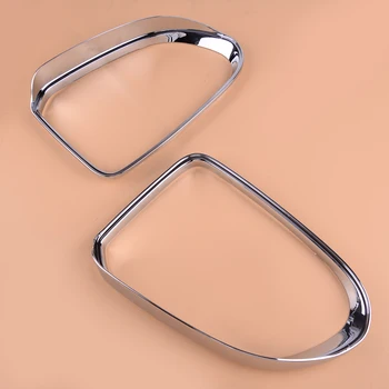 

CITALL 2PCS High Reliability ABS Car Rearview Mirror Rain Eyebrow Cover Frame Trim Fit for Hyundai Santa Fe 2019