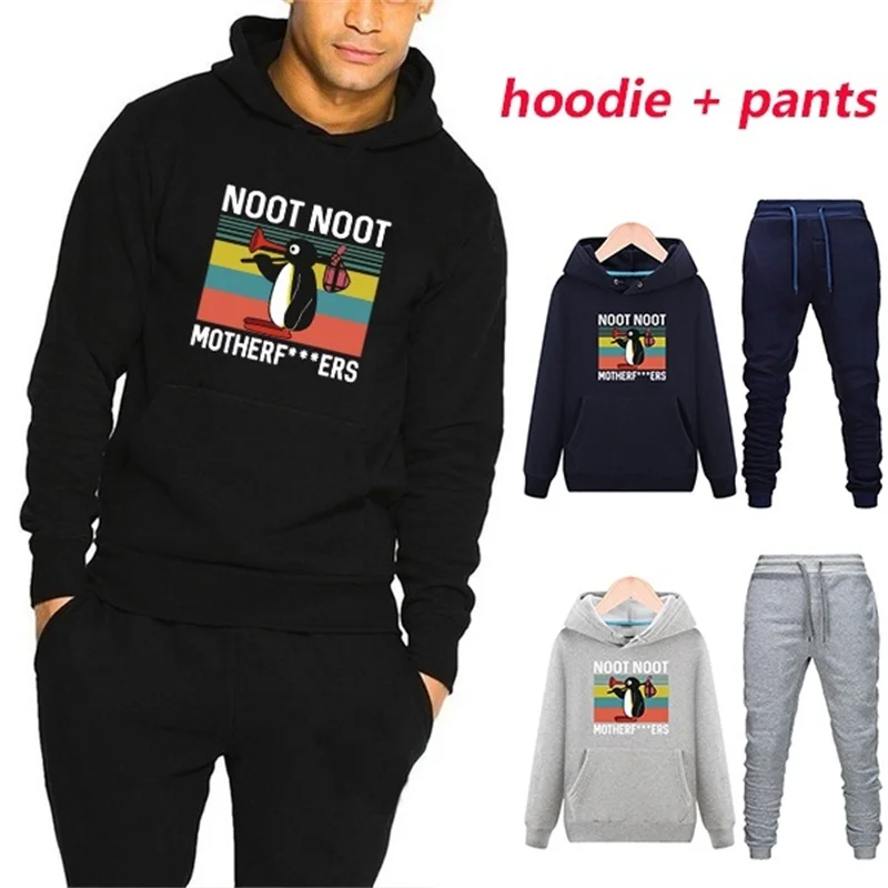 

2021 New Autumn Men Fashion Casual Suit Autumn New Hoodie + Pants 2-Piece Sportswear Trendy Sportswear Suit Roupas Masculinas