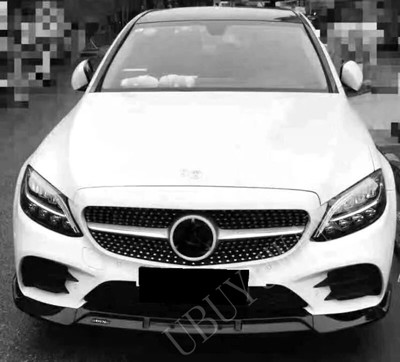 Для Mercedes-Benz W177 A200 A180 A250- автомобиль ABS передний спойлер авто диффузор Бампер протектор украшения