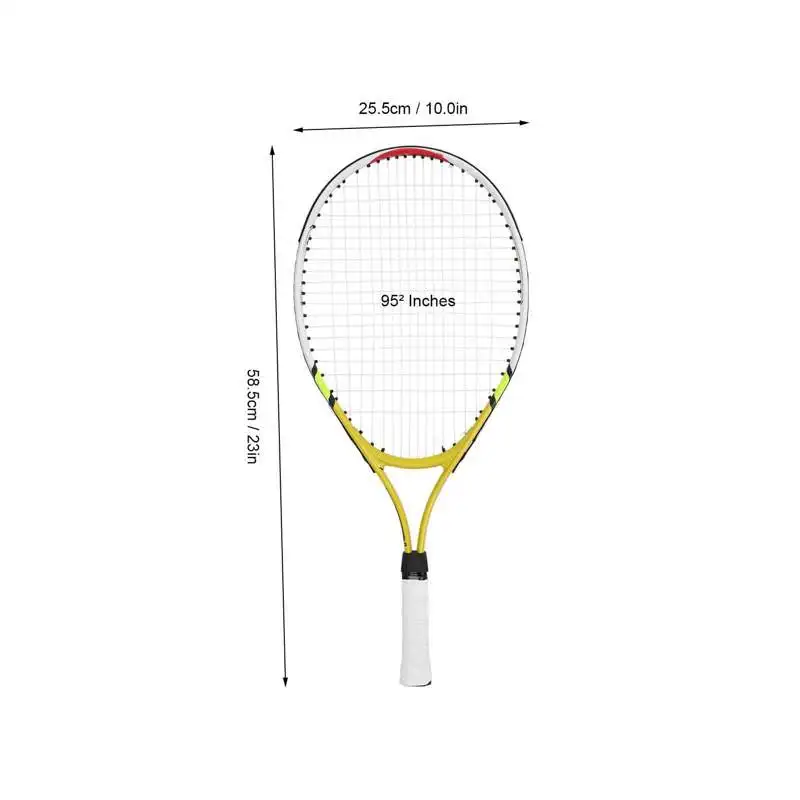 23inch Children Teenage Tennis Racket Aluminium Alloy Frame Kids Tennis Racquet Set Training Racket