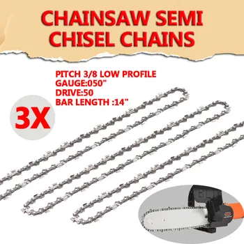 

3Pcs Chainsaw Semi Chisel Chains 3/8LP 0.05 For Stihl MS170 MS171 MS180 MS181 Electric Saw Wood Cutting Chainsaw Chain Parts