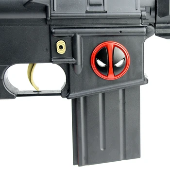 

3D Deadpool Magwell Metal Decal Sticker for AR15 M4 M16 AK47 Carbine BB Paintball Airsoft Rifle Pistol Gun Hunting Accessories
