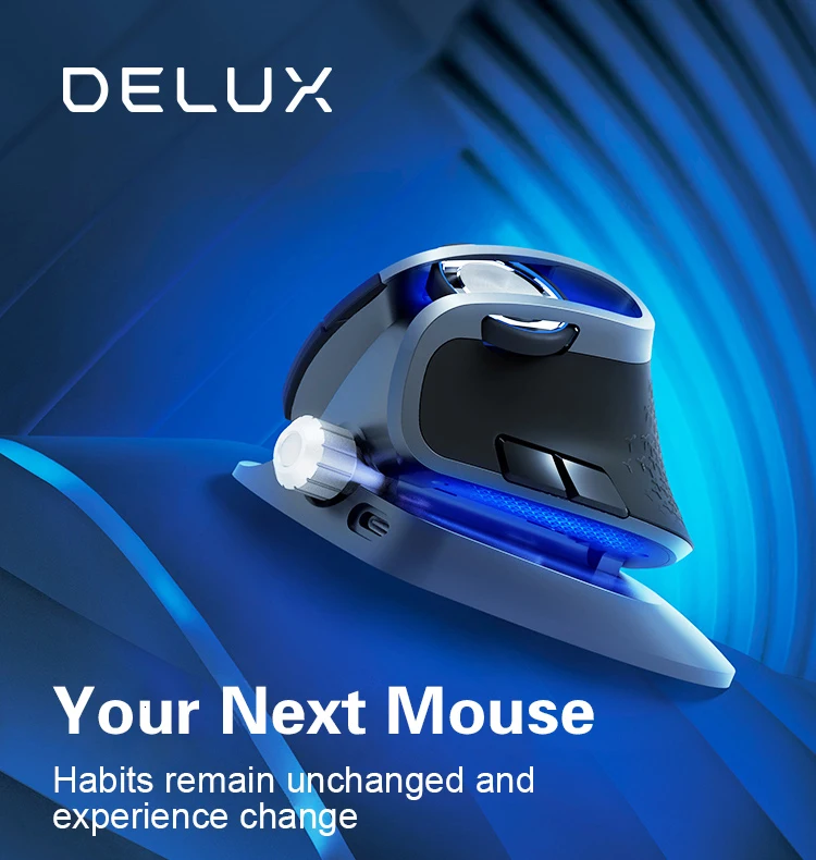 Delux M618X Mouse Wireless Mouse Bluetooth Mouse Gaming Mouse