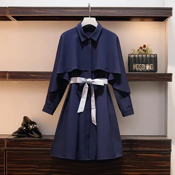 

Plus Size Dresses For Women 4xl A-line Solid Womens Dresses New Arrival 2019 Sashes High Waist Formal Dress Women Elegant