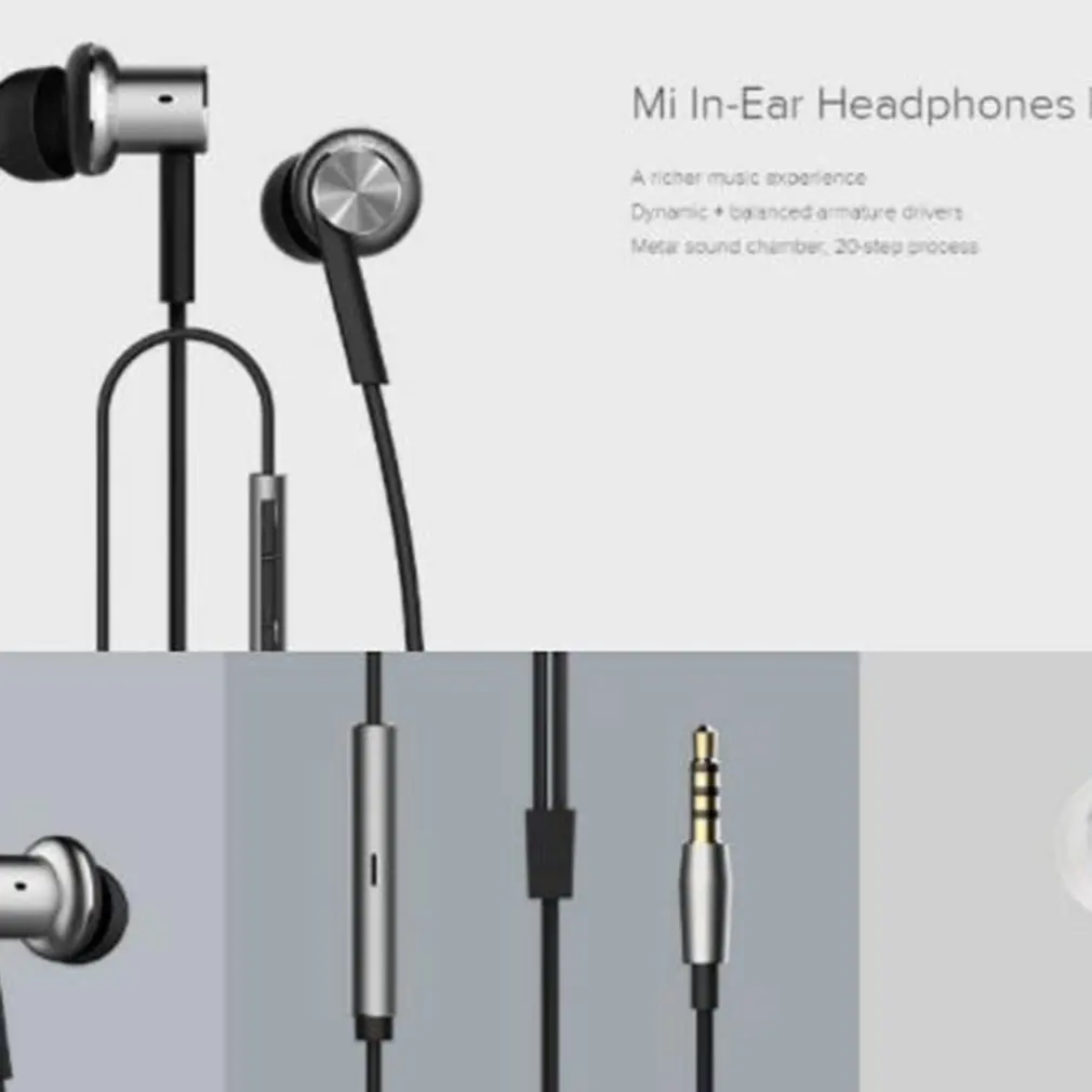 Оригинальные Xiao mi Hybrid/Pro HD наушники-вкладыши HiFi наушники mi Piston 4 с mi c Circle Iron mi xed для Red mi Pro Note3 mi 5