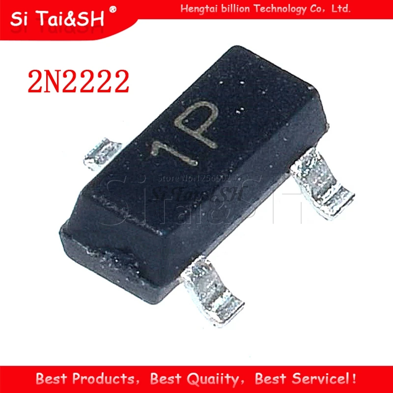 100 шт. транзистор 2N2222 1P SOT23 2N2222A SOT-23 SMD новый и оригинальный IC | Электронные