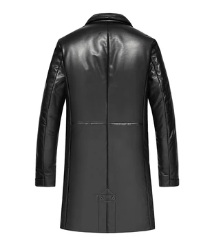 

Genuine Leather Jacket Men 90% Duck Down Jackets Autumn Winter Jacket Men Sheepskin Long Coat MG-1831050 MY1471