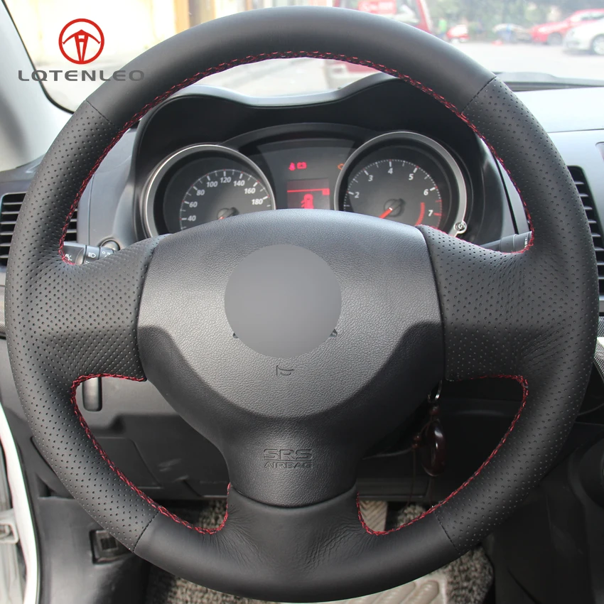 Чехол на руль LQTENLEO из искусственной кожи для Mitsubishi Lancer X 10 2007 2015 Outlander 2006 2013 ASX 2010