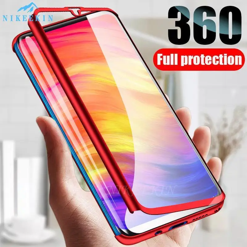 Чехол с полным покрытием 360 градусов для Xiaomi Mi 10T Lite Note 10 Pro чехол из закаленного