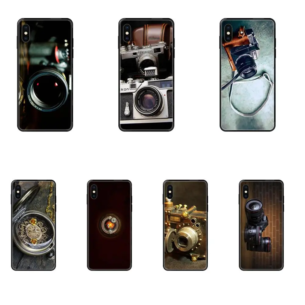 Камера в стиле стимпанк для Galaxy A5 A6 A7 A8 A10 A10S A20 A20S A20E A21S A30S A40 A50 A70 A71 A70E 2017 2018 чехлы