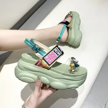 

Women Sandals Shoes Platform Casual Sneakers In Women's Vulcanize Shoes Fashion Mixed Colors Summer Woman's Shoes Cool Shoes New