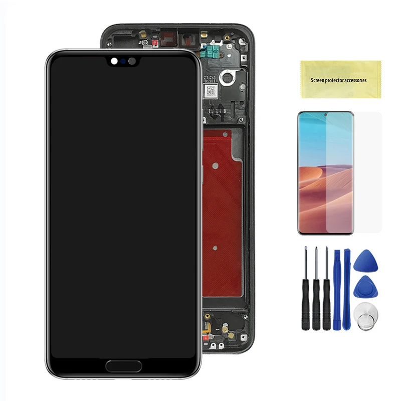 Huawei P20 Pro LCD Display 6.1" Touch Screen Digitizer Assembly Replacement CLT-L04 CLT-L09 L29 For Huawei P20Pro Fingerprint