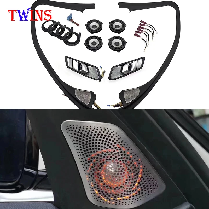 

Fit for BMW G20 3 series LED glow lamp speaker ambient light Car luminous tweeter cover a set night vision loudsopeaker horn lid