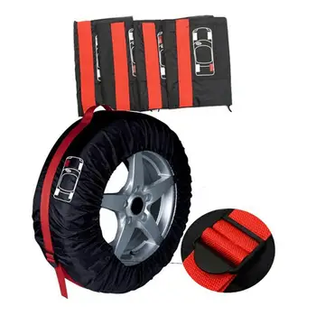 

Polyester Winter And Summer Tire Cover Spare Tire Cover Car Tire Accessories Wheel Accessories Auto Parts
