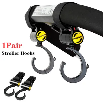 

Stroller Accessories 2pcs/Lot Baby Stroller Hooks Universal Pram Wheelchair Pushchair Carriage Buggy Clip Hanger Clip