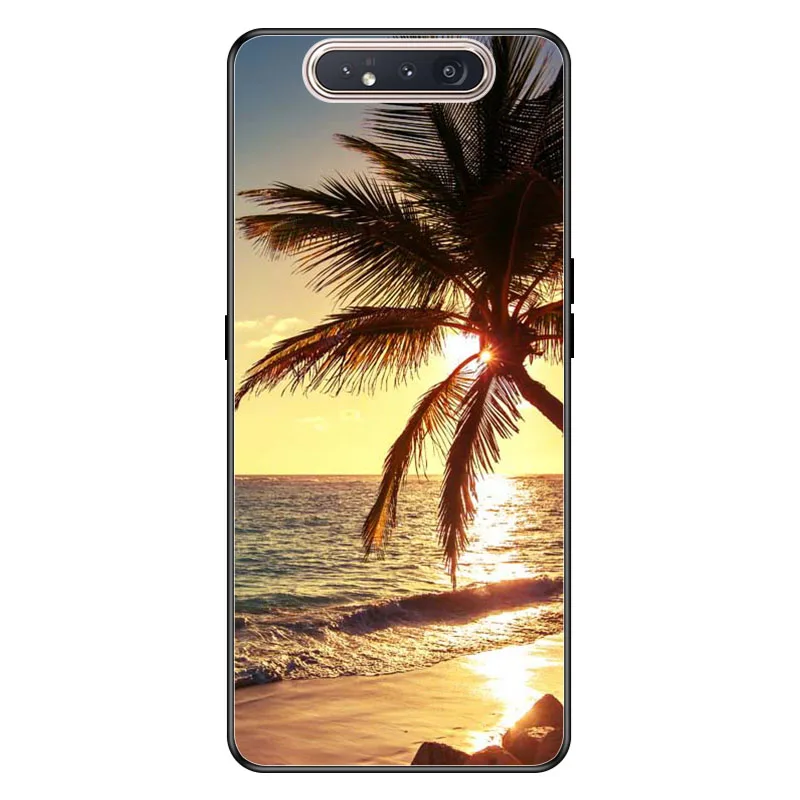 A014 Geruide 6,7 дюймов чехол для samsung A80 чехол, закаленное стекло чехол cubierta para Для samsung Galaxy A80 A 80 A805F A90 чехол - Цвет: A014