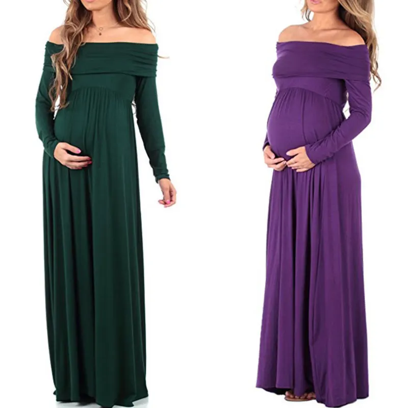 women's dresses 2019  Women Vestido Maternity Dresses Clothes For Pregnant Women Pregnancy Nursing Dress For Photo Shoot