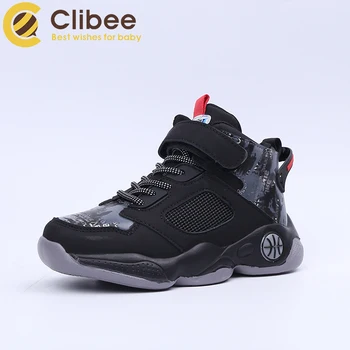 

Clibee 2020 Newly Boy Basketball Shoes Children Outdoor Sport Sneaker Shoes Fashion Casual Running Shoes Non-Slip Sport Footwear