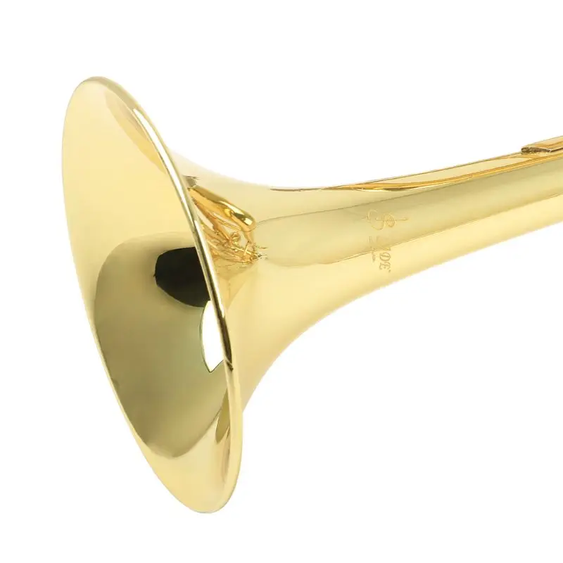 Bb труба B плоская прочная Латунная Труба с посеребренным мундштуком 27RD