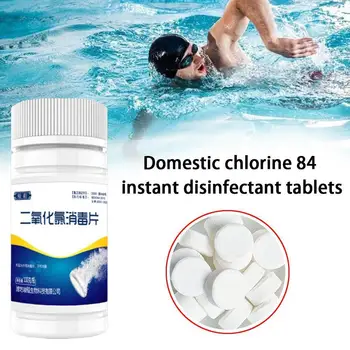 

Instant Disinfection Pills Swimming Pool Chlorine Disinfectant Pipes Home Tablets Use Effervescent Disinfection Water Clean E3L7
