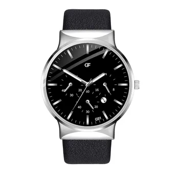 

Luxury Famous Wrist Watch Business Quartz-watch Relogio Man Leather Watch Masculino Late Anyway Letter Watches New Pointer Glow
