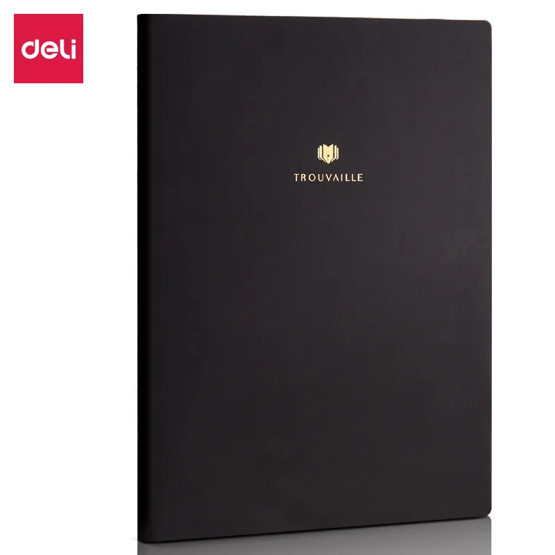 

Deli 3175 Laptop A5 Notebook Conference Notebook Students Binding of the Notes pi mian ben Office Supplies