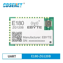 E180-ZG120B 2,4 GHz ZigBee3.0 EFR32 SoC 20dBm 32-bitARM Cortex-M4 ядро PA отверстие для штампа IPEX SMD IoT беспроводной модуль приемопередатчика