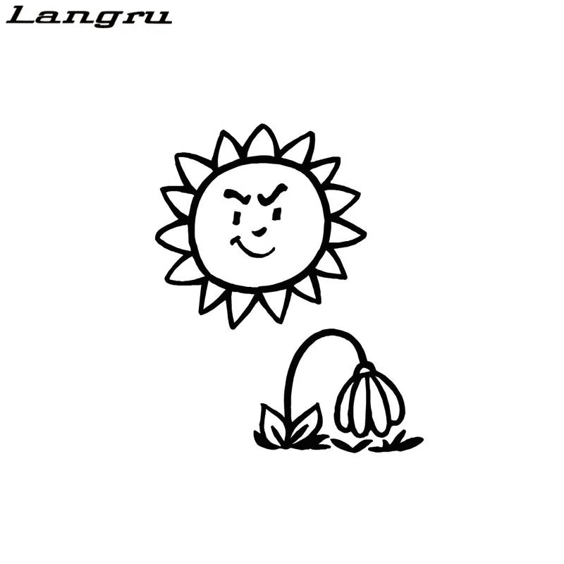 

Langru 12,4 см * 15,1 см интересная карикатурная солнце художественная нежная Красивая виниловая наклейка автомобильная Наклейка Автомобильные аксессуары Jdm