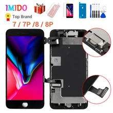 Полный ЖК-экран для iPhone 7 8 Plus, OEM дисплей, полная сборка, дигитайзер, замена с 3D сенсорным экраном, протестирован без битых пикселей
