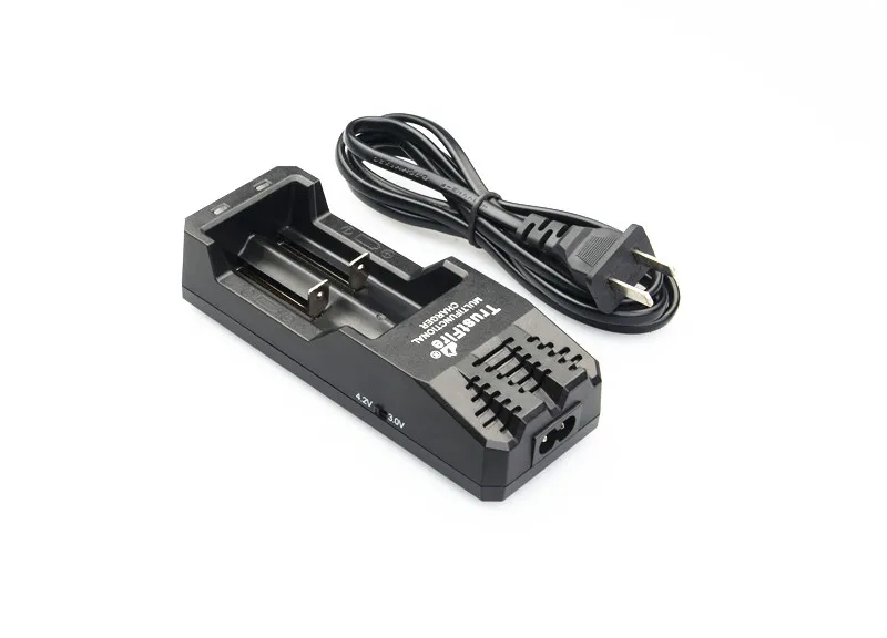 2* TrustFire защищенные 18650 3,7 V 2400mAh аккумуляторные батареи+ TrustFire TR-015 li-ion 2 слота Универсальное зарядное устройство
