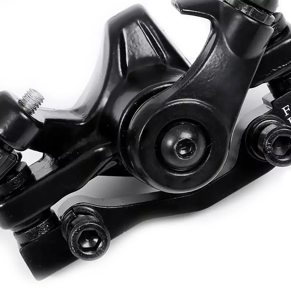 front 160 rear 140 Bicycle Brake Aluminum Alloy Caliper Anti-Corrosive Bike Caliper Mechanical Waterproof Durable Brake Device Strong Braking Force - Color: front 160 rear 140