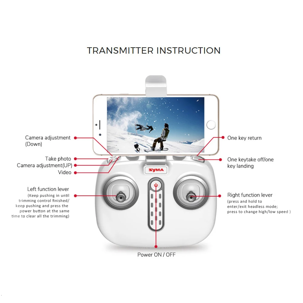 Дрон SYMA X25PRO Wifi FPV Регулируемый 720P RC Дрон с камерой Квадрокоптер RTF gps положение удержание высоты RC Дрон vs SG900 XS812
