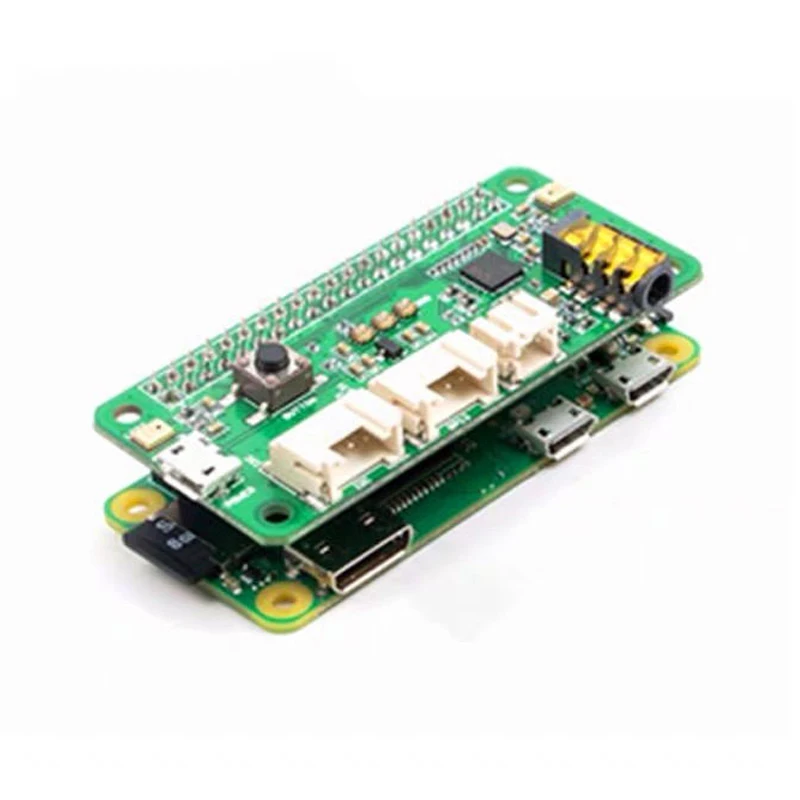 Raspberry Pi ReSpeaker Интеллектуальный голосовой модуль двойной микрофон Плата расширения подходит для Raspberry Pi 4B 3B 3B+ Zero W