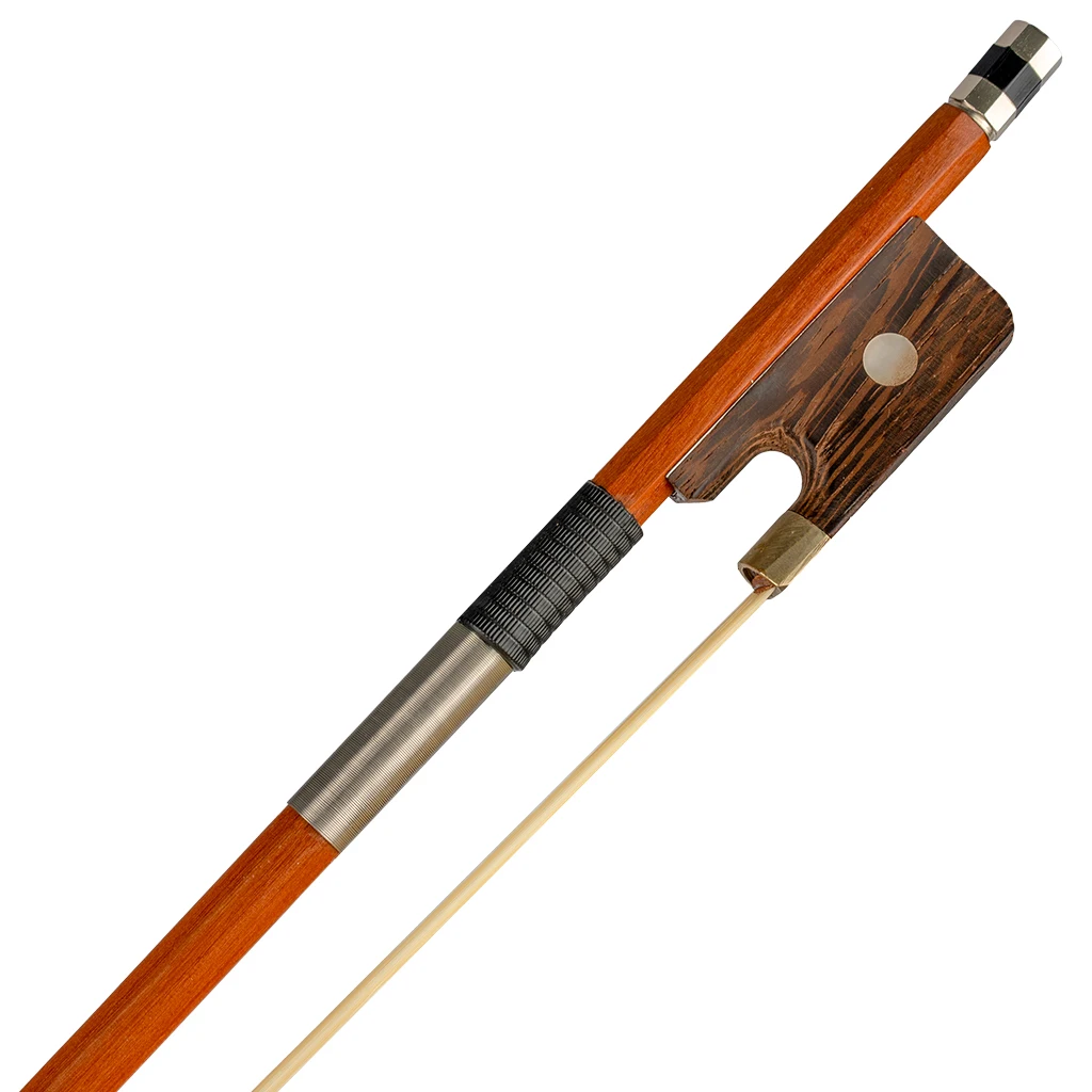 4/4 Cello Bow Brazilwood Round Stick Natural Mongolia Horsehair Cupronickel Accessories Student Beginner Use