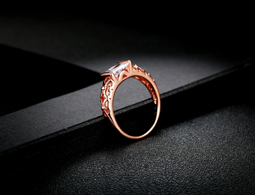 胧月镂空三色戒指 3
