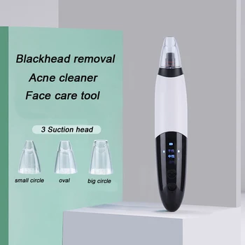 

Electric Vacuum Blackhead Removal Facial Beauty Machine Acne Pore Black Spot Pimple Remover Suction Tool