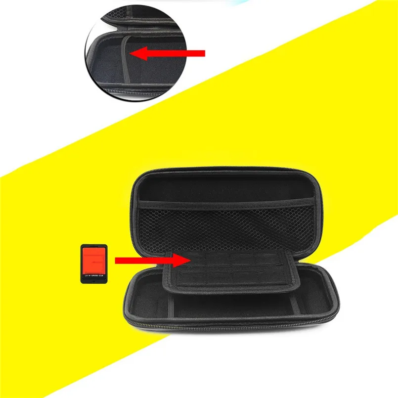 Жесткий чехол на молнии для Ns switch Lite, аксессуары, жесткий чехол+ 4 крышки+ стеклянная пленка+ зарядный кабель+ чехол для карт 40AUG7