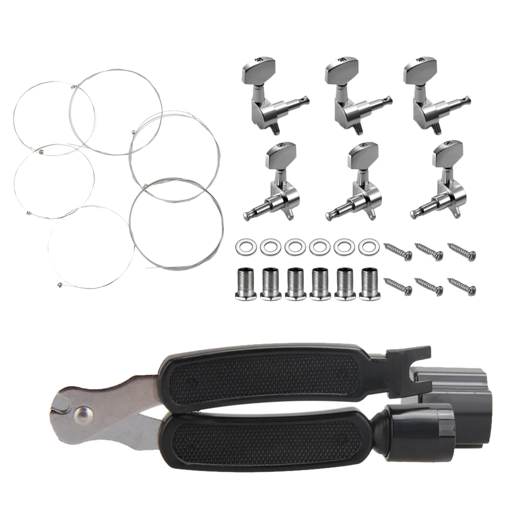 

Classical Guitar Strings + 3 In 1 String Stripper Spool String + Tuning Pegs