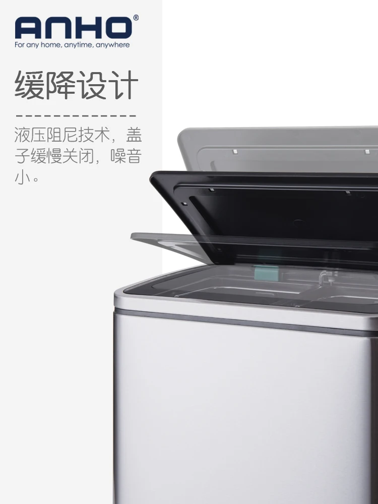 

Garbage sorting, garbage bin, foot pedal, household environmental protection, large-scale dry and wet separation, double bins, X