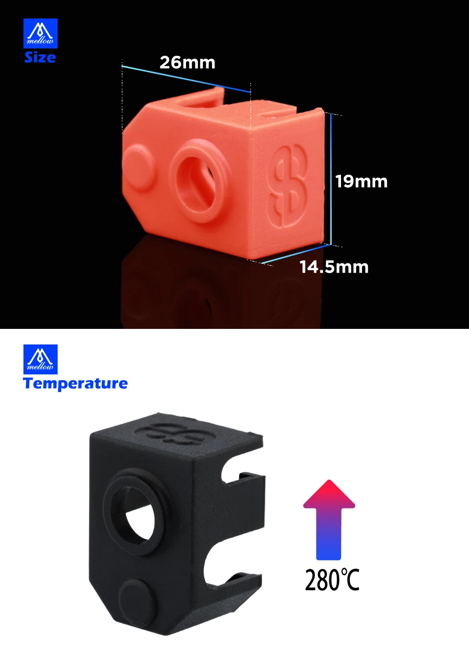 Mellow Phaetus Dragão Silicone Meias para Impressora