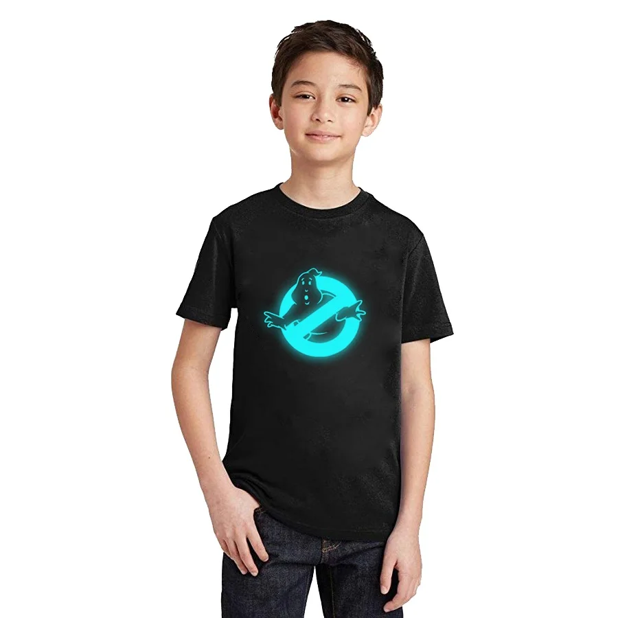 LYTLM Boys and Girls Old School Ghostbusters T Shirt Kids Stay Puft Funny Boy Clothes Baby Summer Top Funny Kids Tshirt Changing