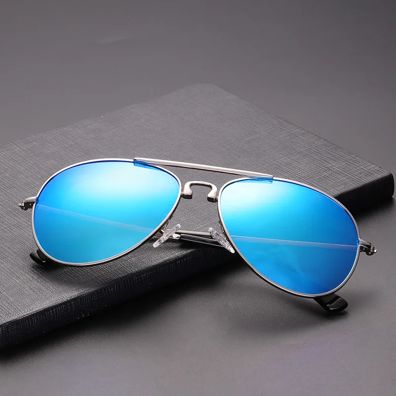 

Fashion Women Alloy Sunglasses Classic Rose Gold Female Metal Reflective Flat Lens Mirror Driving Outdoor Glasses Oculos