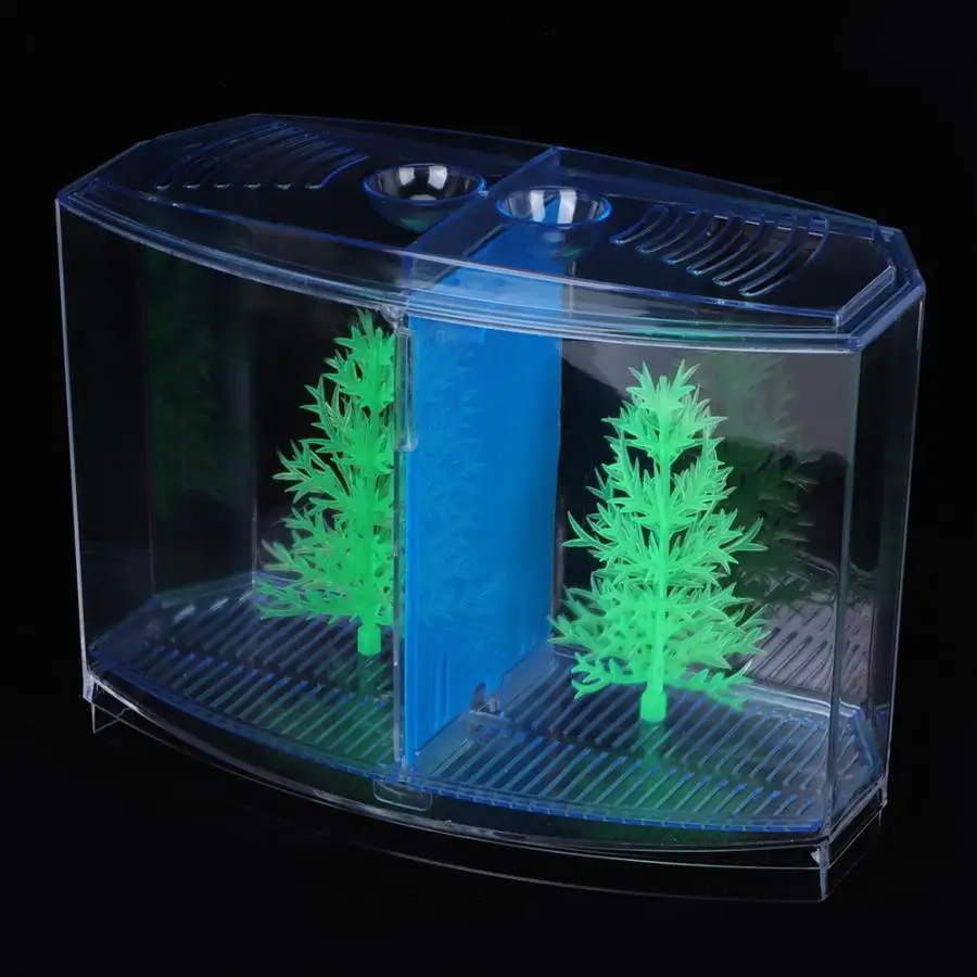 Миска для рыб Миниатюрные для аквариума Прозрачные водные растения коробка для разведения инкубатор ЖК-лампа для аквариума