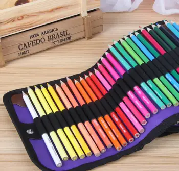 

Portable color pencils set 50 Colouring Painting Pens+sharpener+Canvas Pencil Bag for Kids Adult Coloring sketch Christmas Gifts