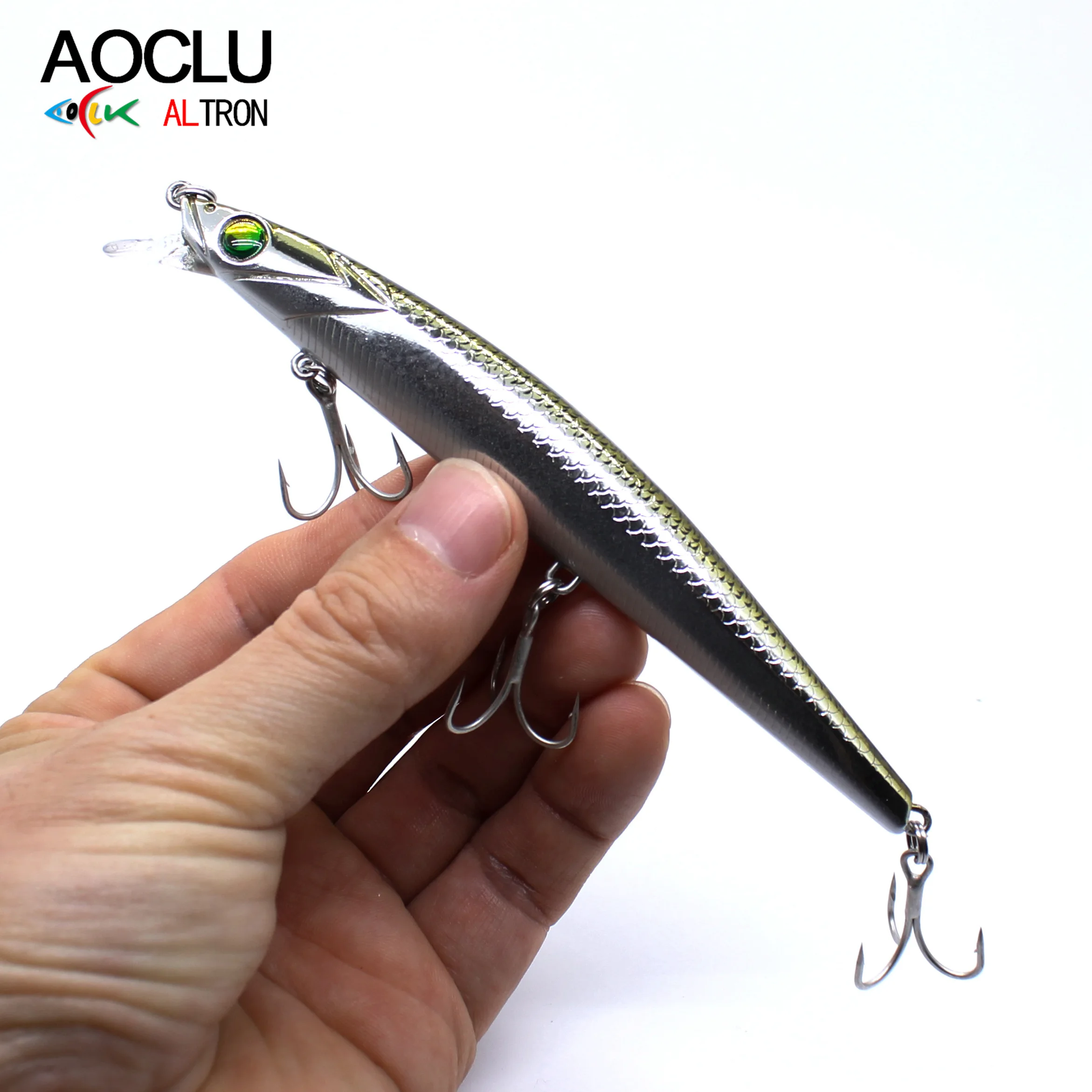 Aoclu Jerkbait Wobbler 125mm 16,4g Tauchen 0,3-1,3 m harter Köder sinkend Elritze Angeln Köder Magnet Gewichts übertragung lebendige Schwimm aktion – Detail 2