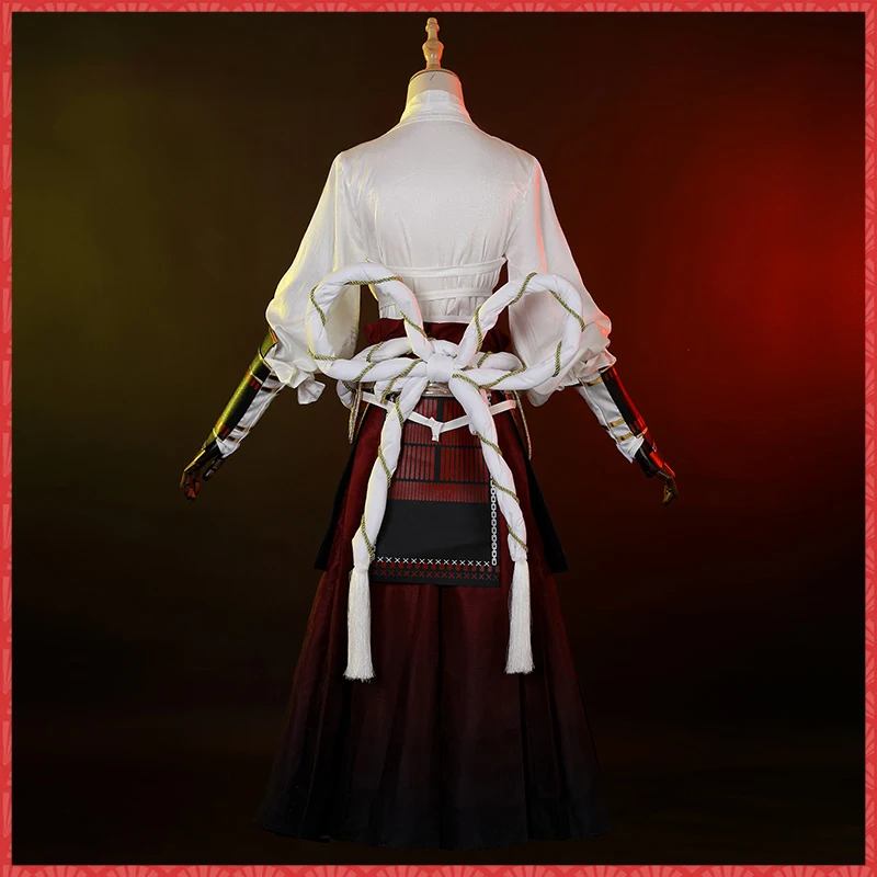Аниме! Onmyoji Suzuka Gozen Новый кожаный боевой костюм кимоно униформа Косплей Костюм