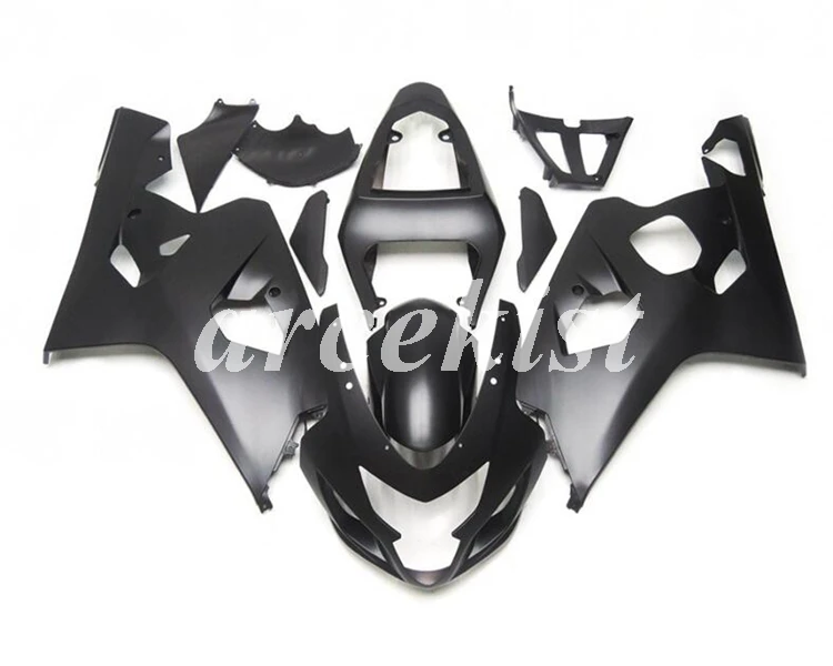 

New ABS Motorcycle Injection Full Fairings Kit Fit for Suzuki GSX-R600 GSX-R750 K4 2004 2005 04 05 Bodywork set black matte